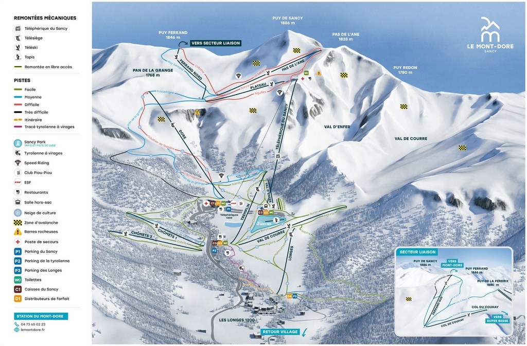 Pistes Mont Dore