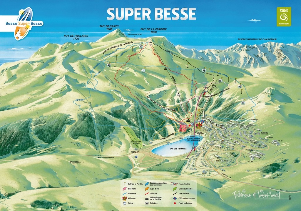 Plan pistes VTT.