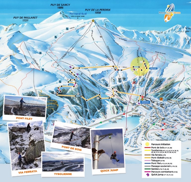 Plan Xtrem aventure de la biche
