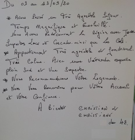 Témoignages en 2020