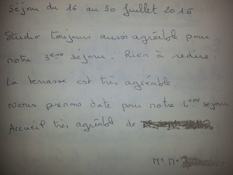 Témoignage.