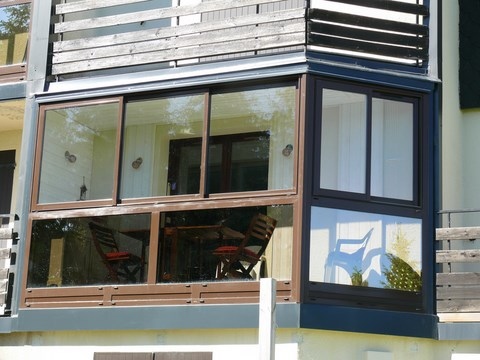 Vue balcon d'extérieur