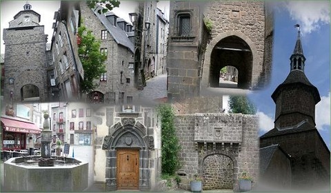 Images dans les rues de besse et Saint Anastaise.
