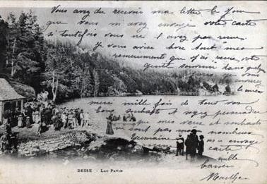 Photo ancienne du lac Pavin.