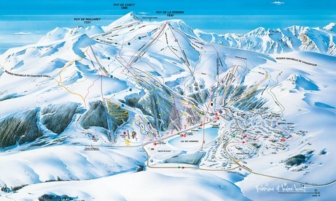 Plan pistes super Besse.