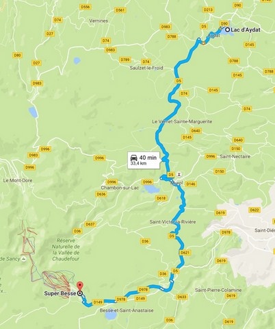 Le lac d'Aydat.