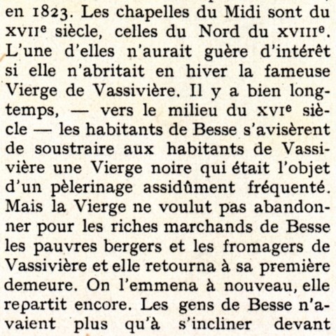 La chapelle de Vassivière (Photo ancienne).
