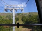 Montée en télécabine.