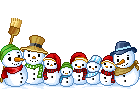 Bonhommes de neige.