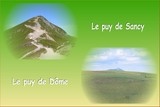 Puys de sancy et de Dôme.