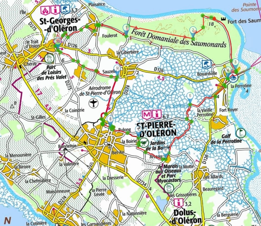 Forêt des Saumonards, Boyardville et les marais
