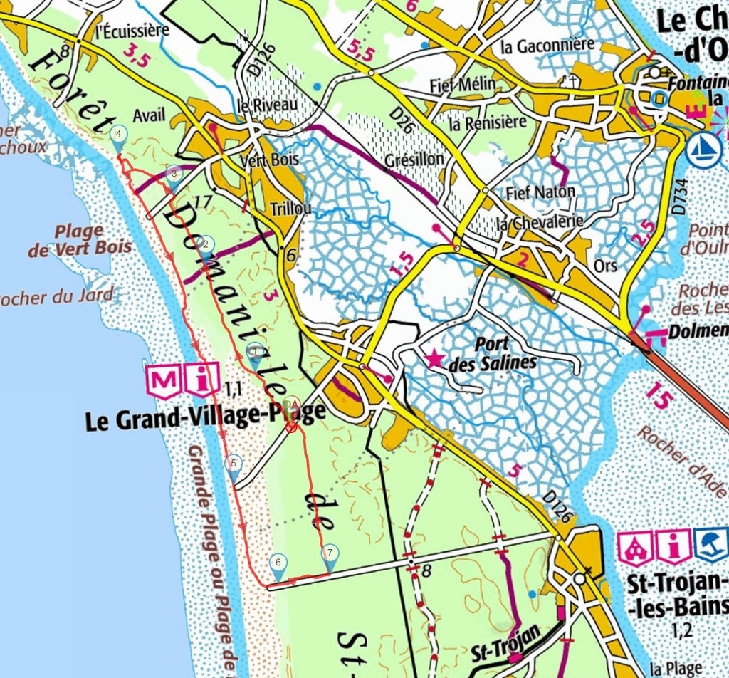 Plage de Vert Bois et Grande Plage sur l'Île d'Oléron