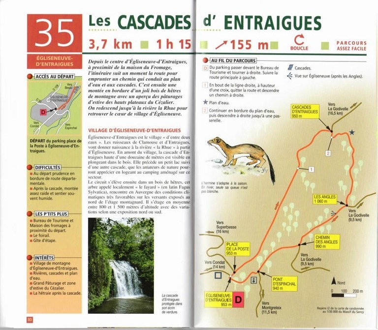 Les cascades d'Entraigues